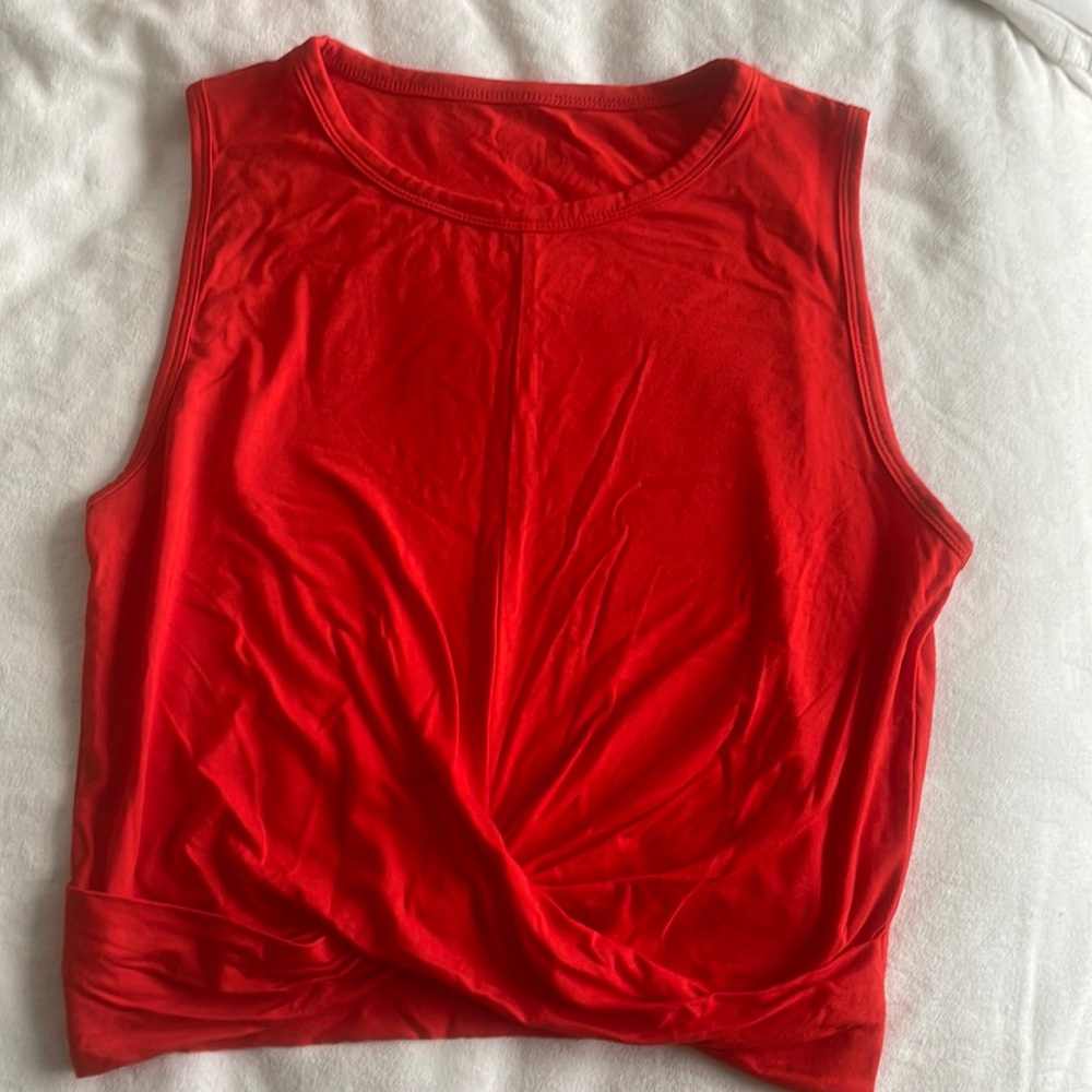 Alo Cover Tank - Size S - Cherry